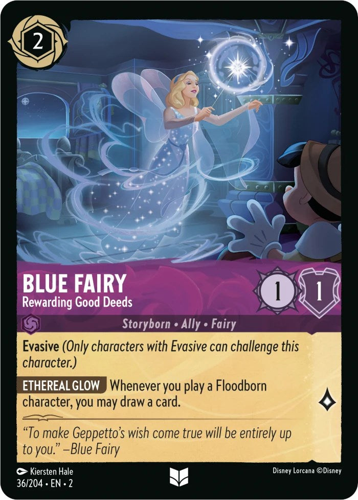 Blue Fairy - Rewarding Good Deeds (36/204) [Rise of the Floodborn] | Empire Gaming NC