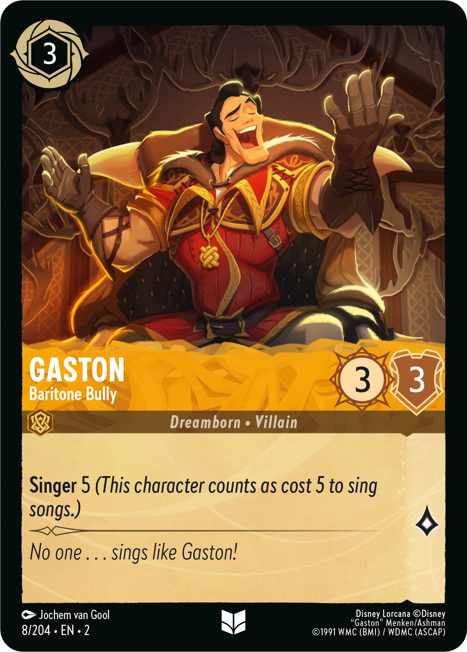 Gaston - Baritone Bully (8/204) [Rise of the Floodborn] | Empire Gaming NC