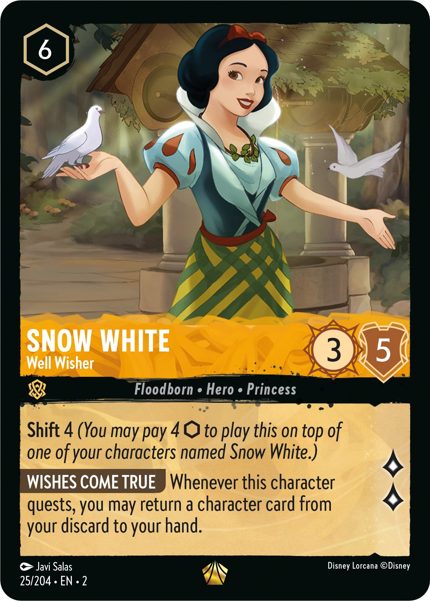 Snow White - Well Wisher (25/204) [Rise of the Floodborn] | Empire Gaming NC