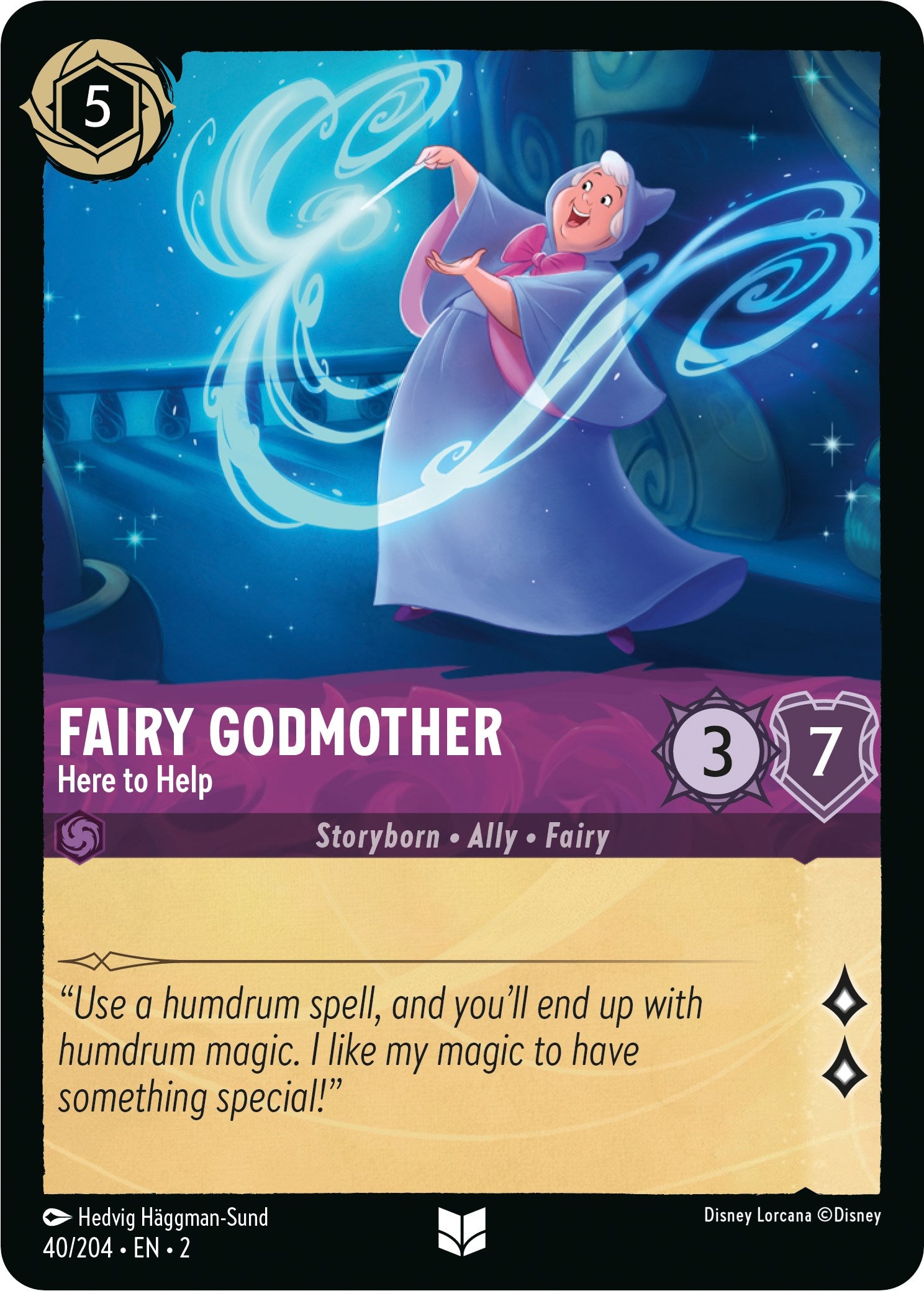 Fairy Godmother - Here to Help (40/204) [Rise of the Floodborn] | Empire Gaming NC
