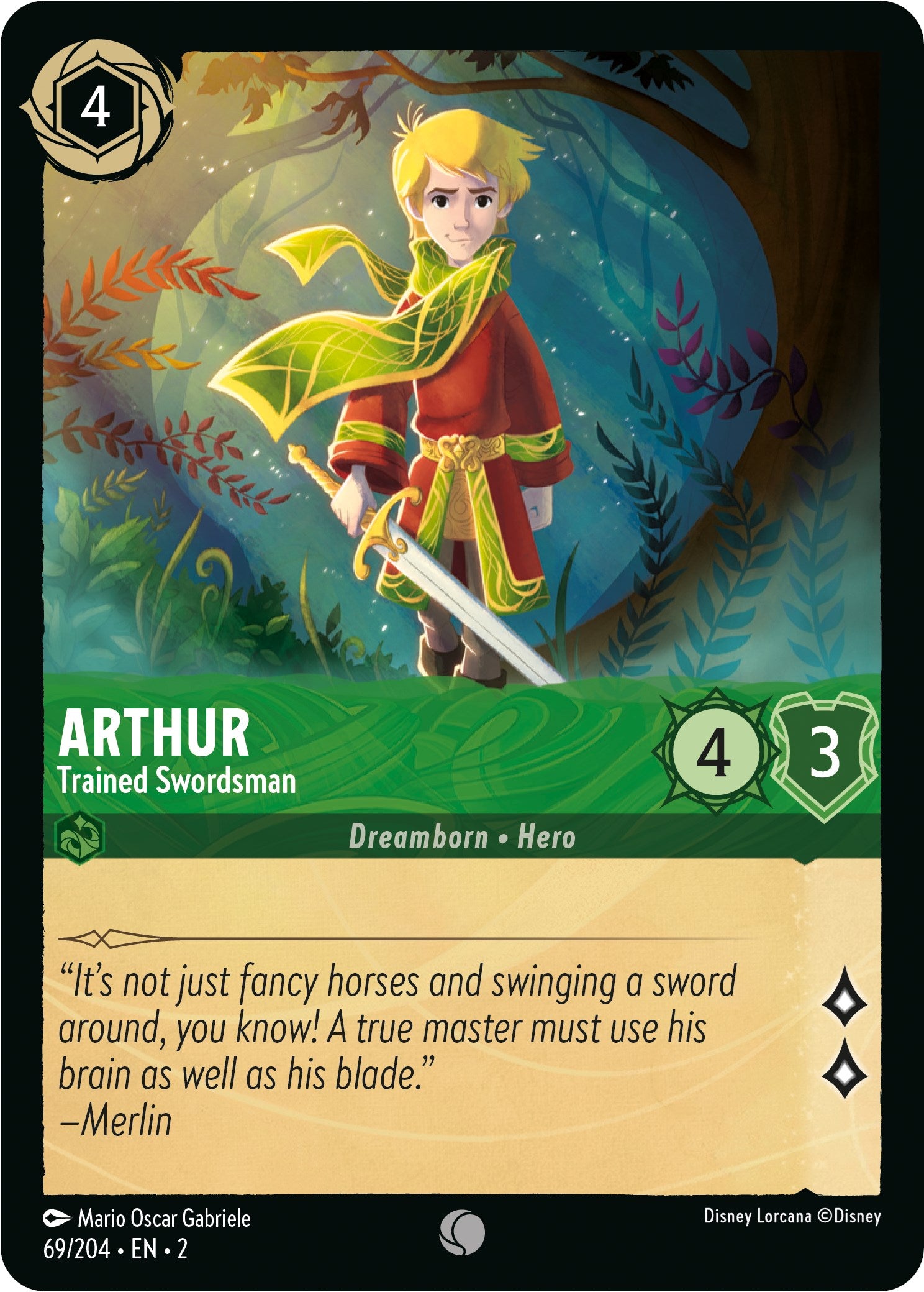 Arthur - Trained Swordsman (69/204) [Rise of the Floodborn] | Empire Gaming NC