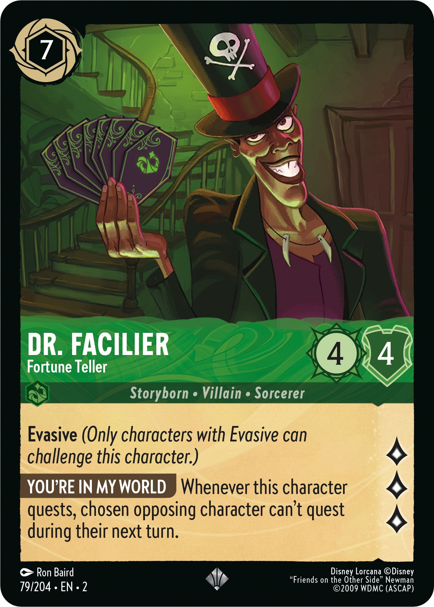 Dr. Facilier - Fortune Teller (79/204) [Rise of the Floodborn] | Empire Gaming NC