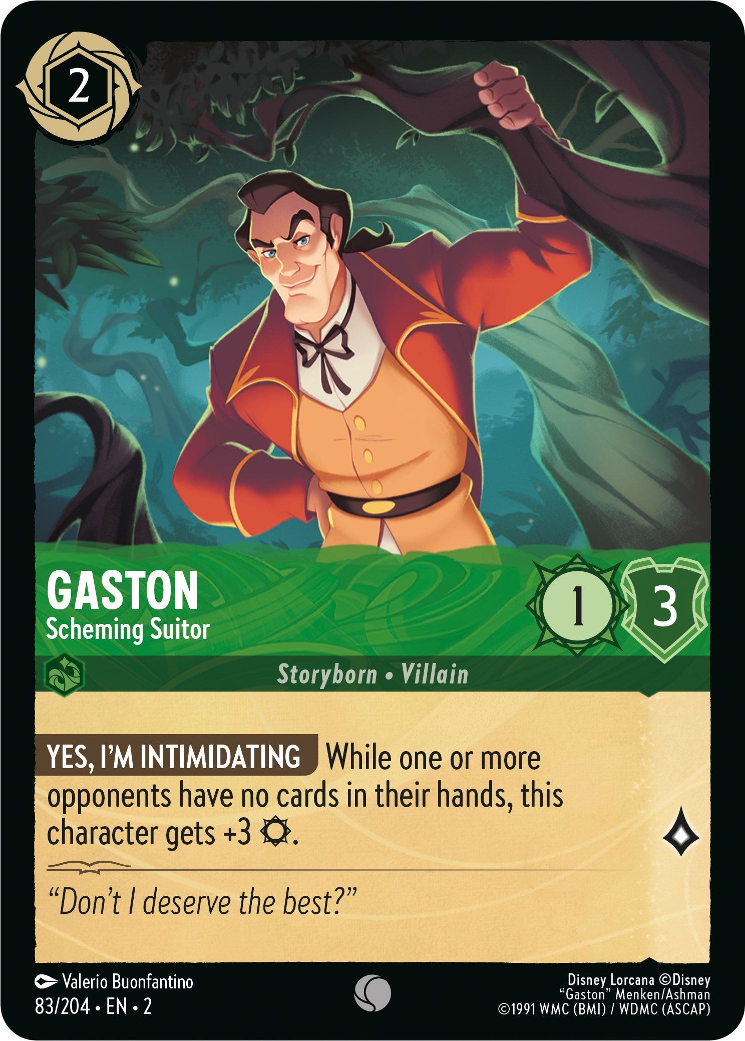 Gaston - Scheming Suitor (83/204) [Rise of the Floodborn] | Empire Gaming NC