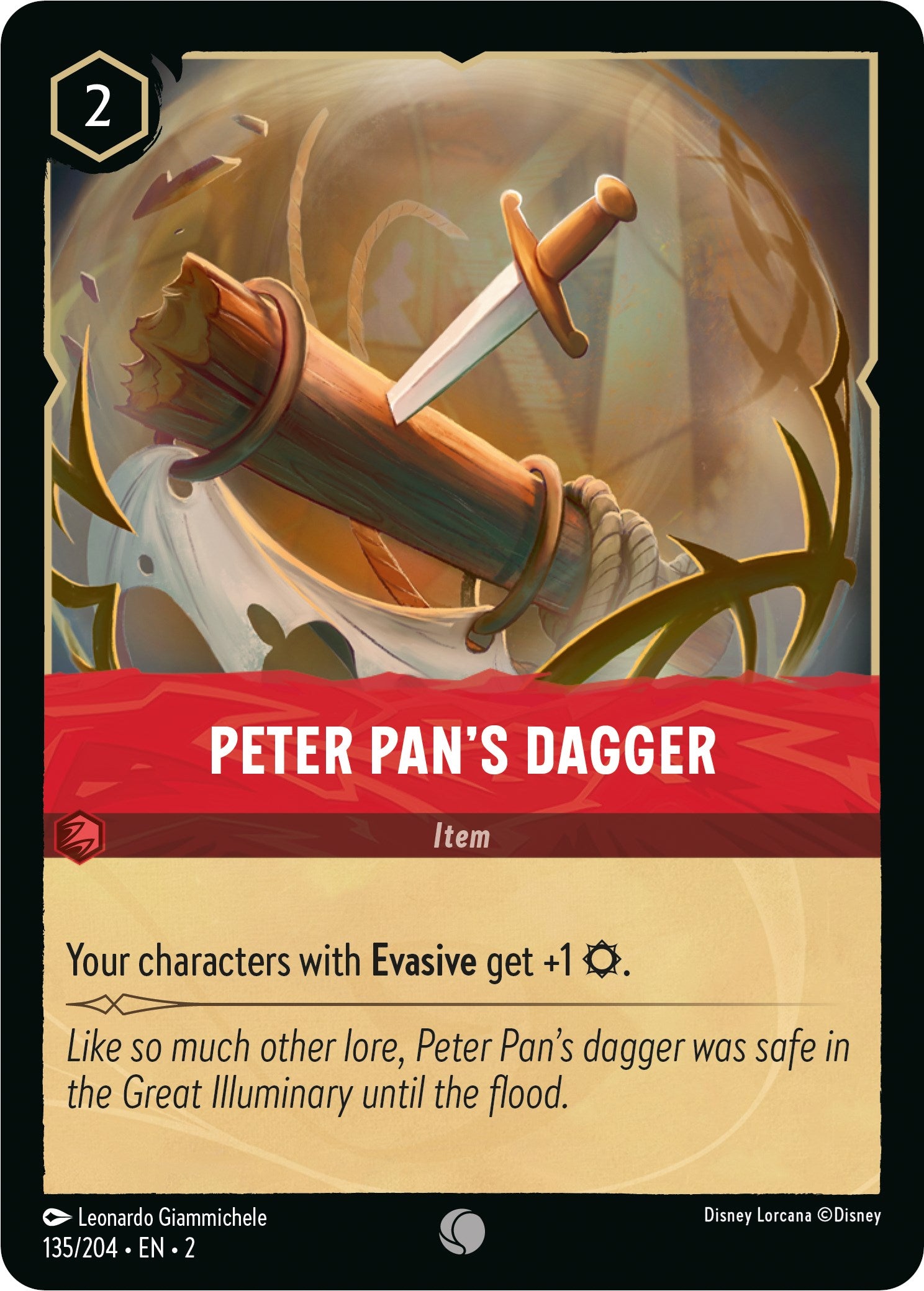 Peter Pan's Dagger (135/204) [Rise of the Floodborn] | Empire Gaming NC