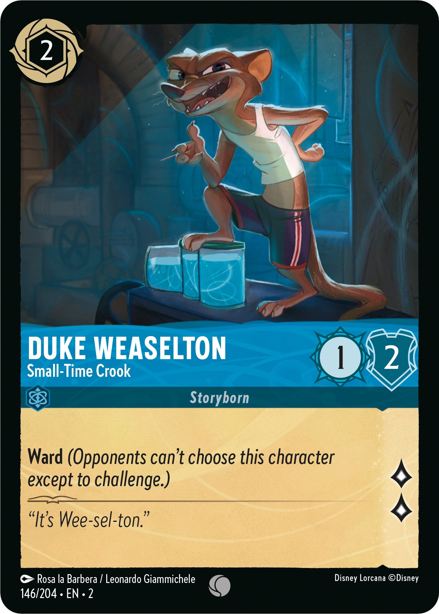 Duke Weaselton - Small-Time Crook (146/204) [Rise of the Floodborn] | Empire Gaming NC