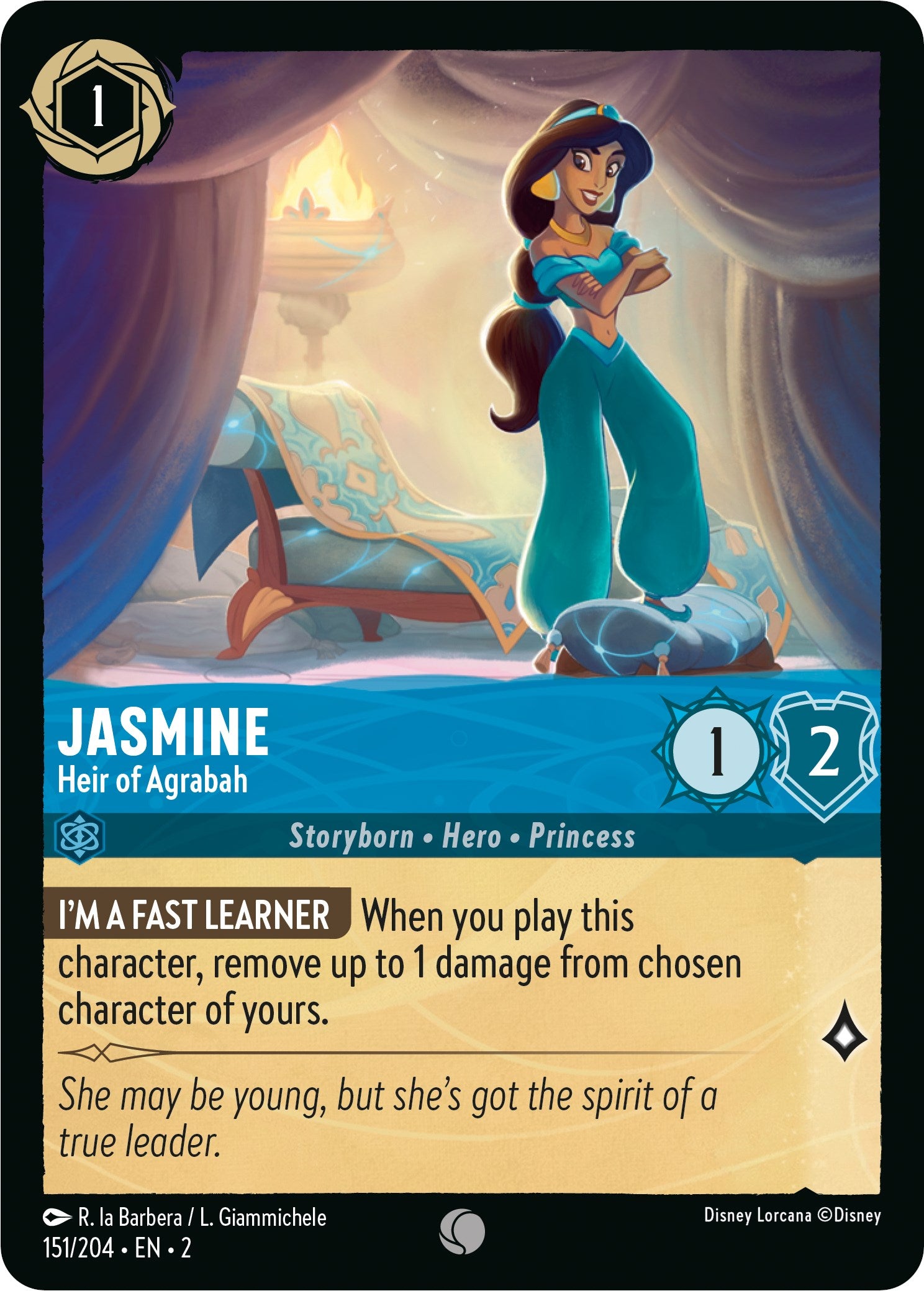 Jasmine - Heir of Agrabah (151/204) [Rise of the Floodborn] | Empire Gaming NC