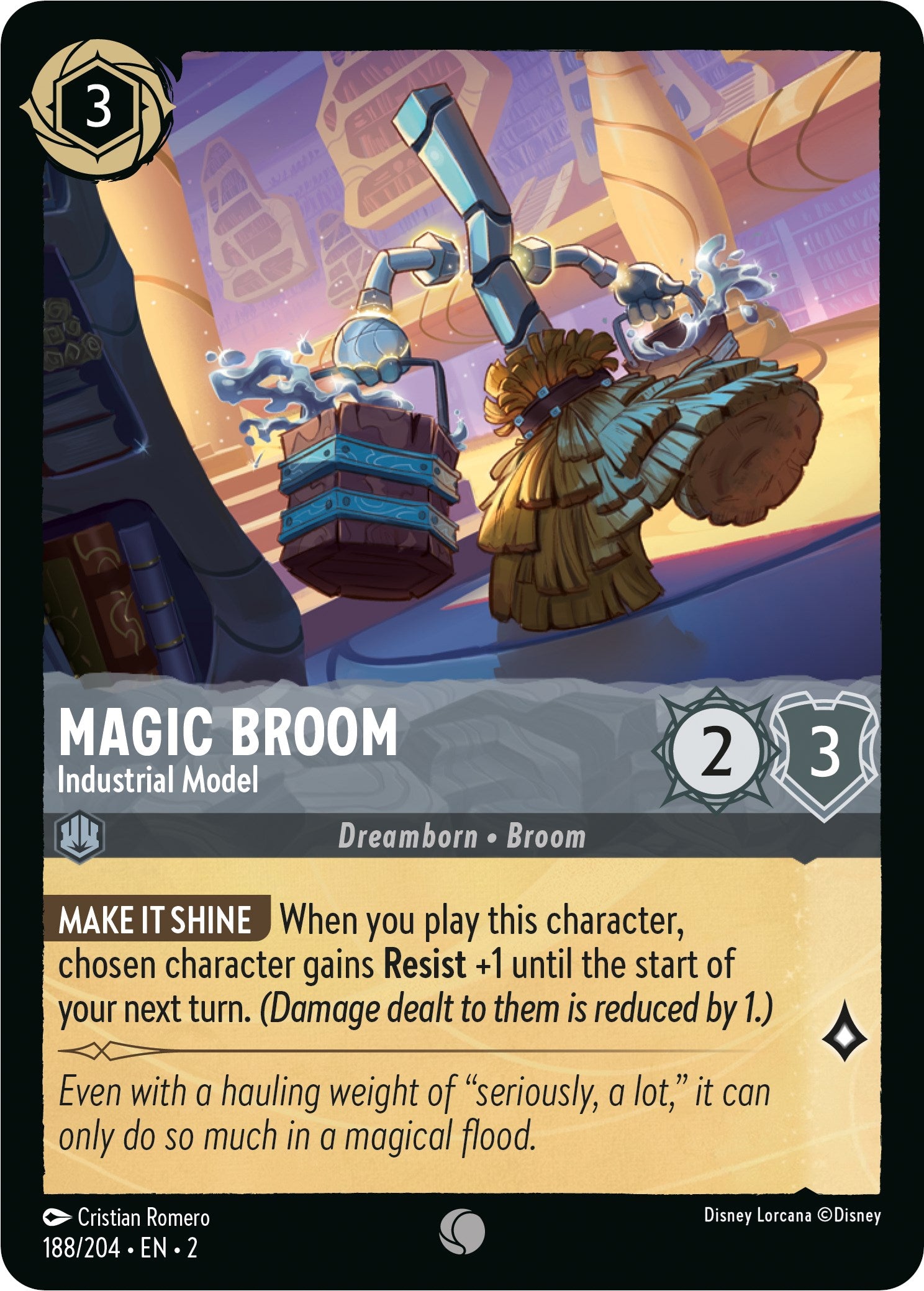 Magic Broom - Industrial Model (188/204) [Rise of the Floodborn] | Empire Gaming NC