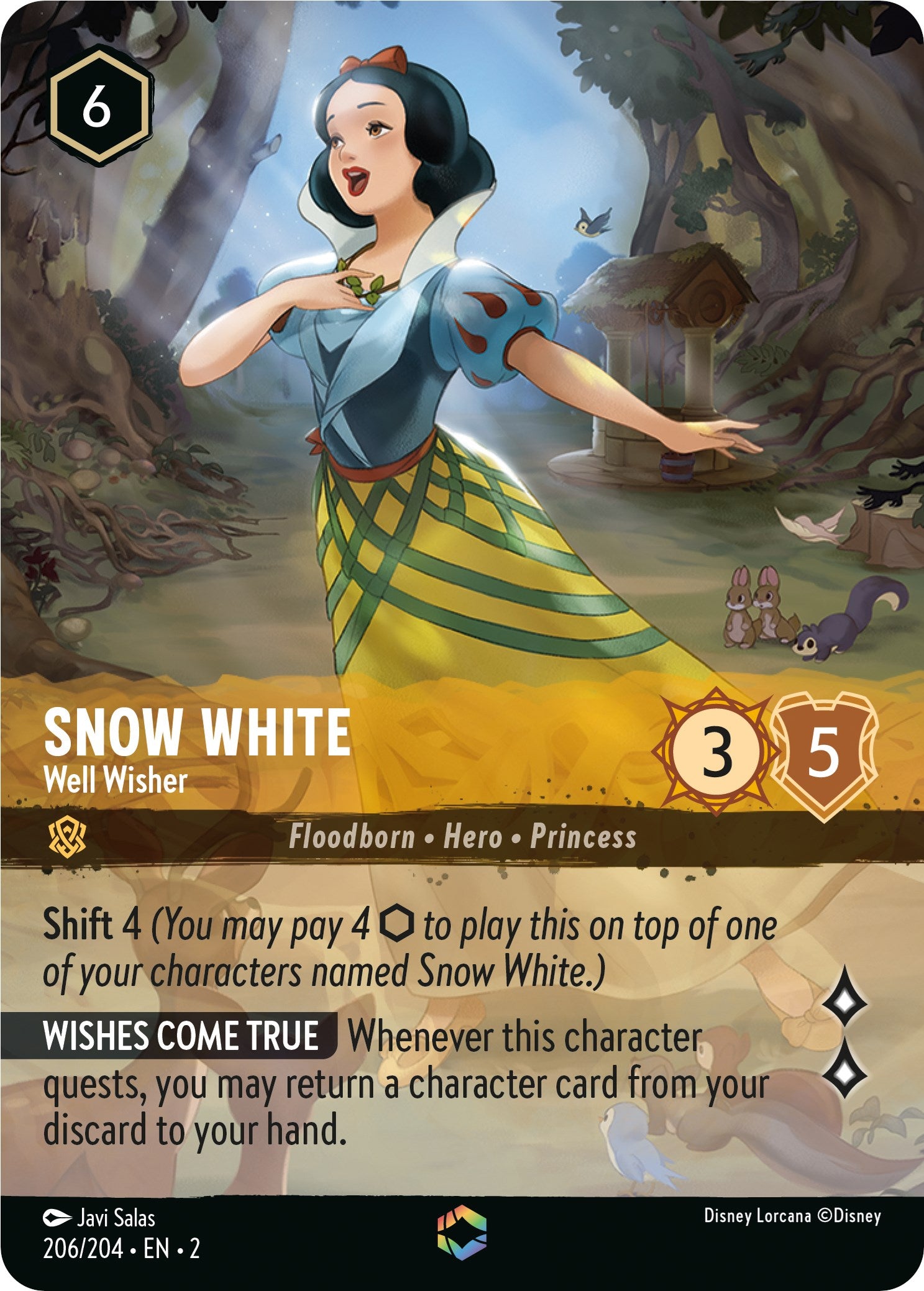 Snow White - Well Wisher (Enchanted) (206/204) [Rise of the Floodborn] | Empire Gaming NC