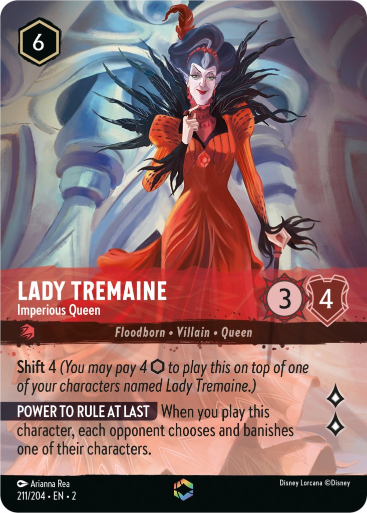 Lady Tremaine - Imperious Queen (Enchanted) (211/204) [Rise of the Floodborn] | Empire Gaming NC