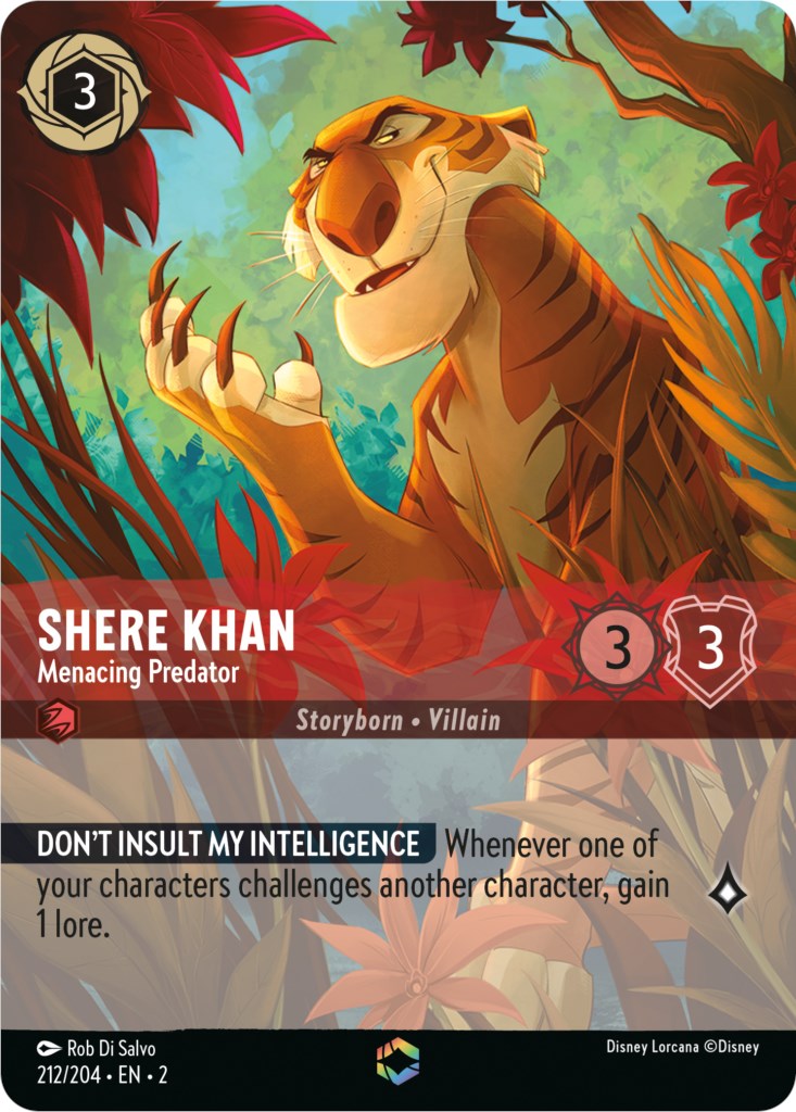 Shere Khan - Menacing Predator (Enchanted) (212/204) [Rise of the Floodborn] | Empire Gaming NC
