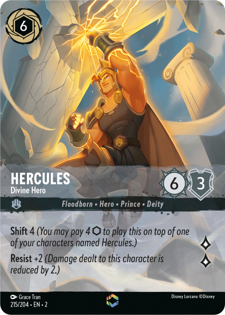 Hercules - Divine Hero (Enchanted) (215/204) [Rise of the Floodborn] | Empire Gaming NC