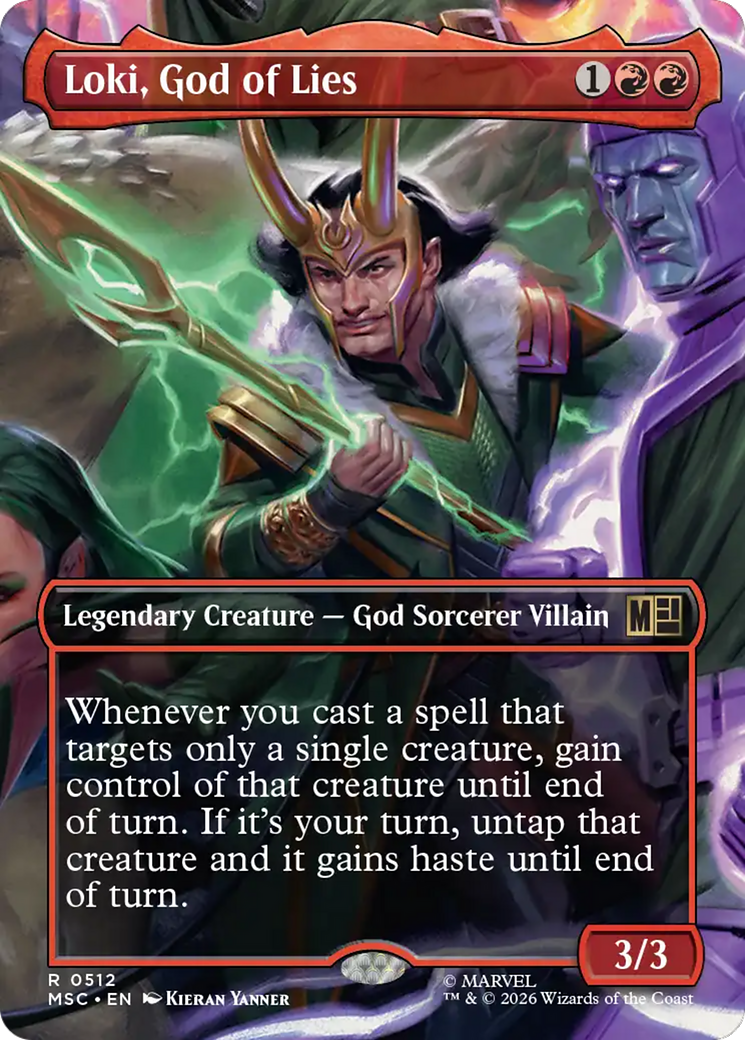 Loki, God of Lies (Borderless) [Marvel Super Heroes Commander] | Empire Gaming NC