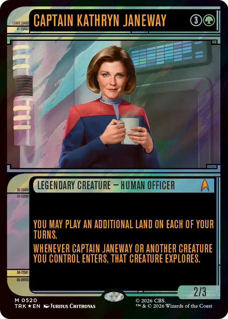 Captain Kathryn Janeway (Showcase) (Surge Foil) [Star Trek] | Empire Gaming NC