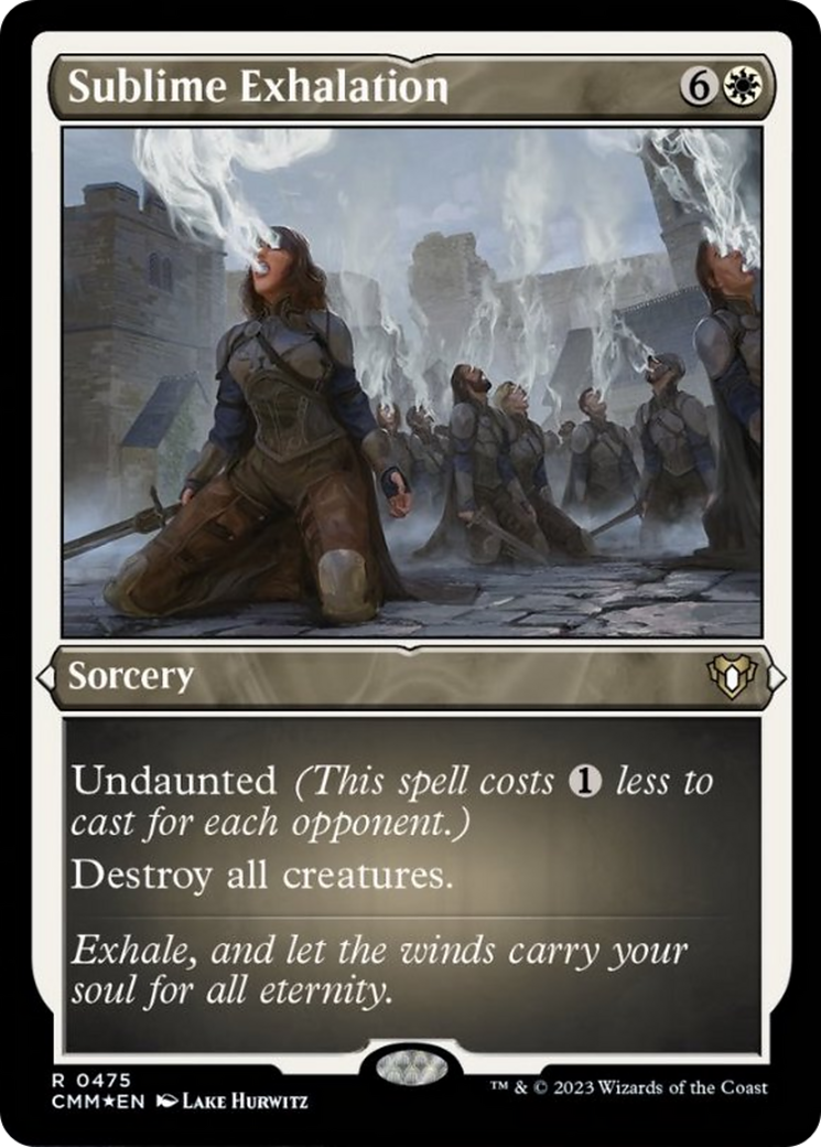 Sublime Exhalation (Foil Etched) [Commander Masters] | Empire Gaming NC