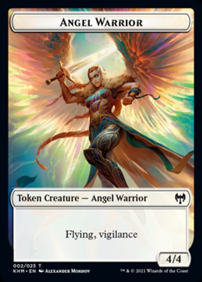 Angel Warrior Token [Kaldheim Tokens] | Empire Gaming NC