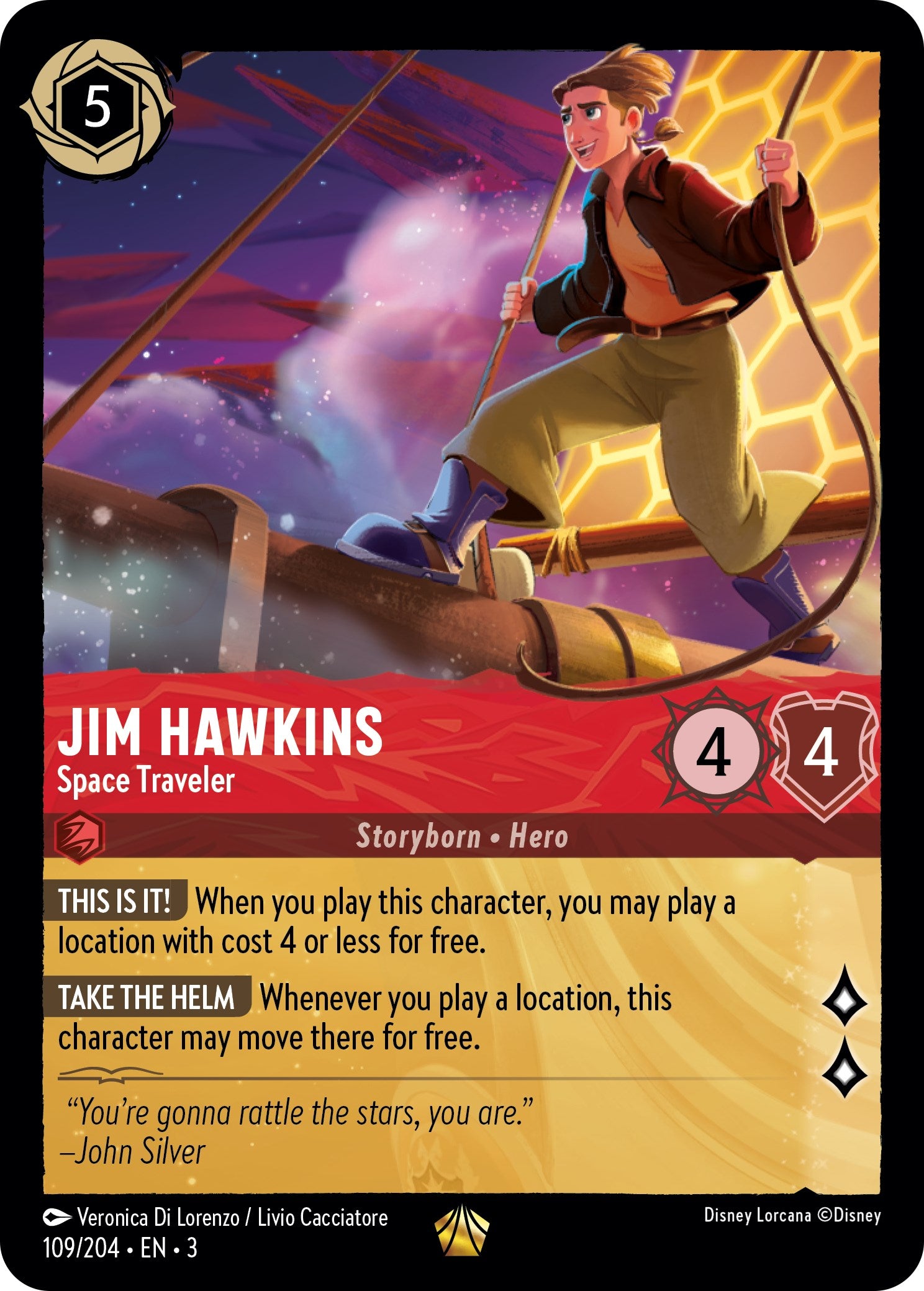 Jim Hawkins - Space Traveler (109/204) [Into the Inklands] | Empire Gaming NC