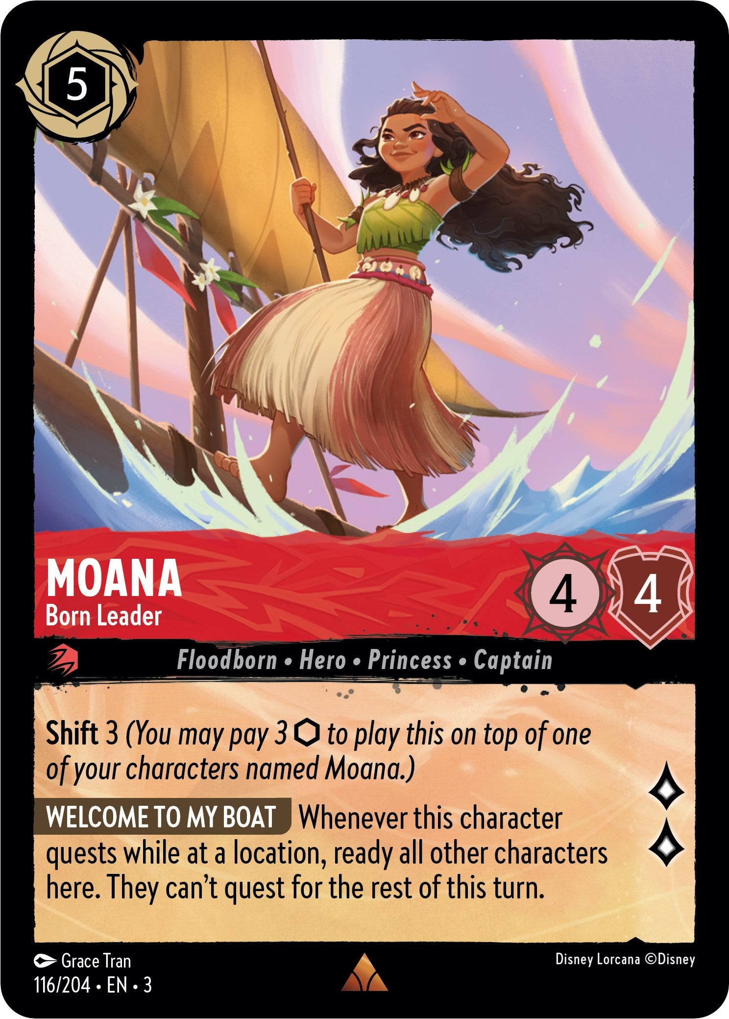 Moana - Born Leader (116/204) [Into the Inklands] | Empire Gaming NC