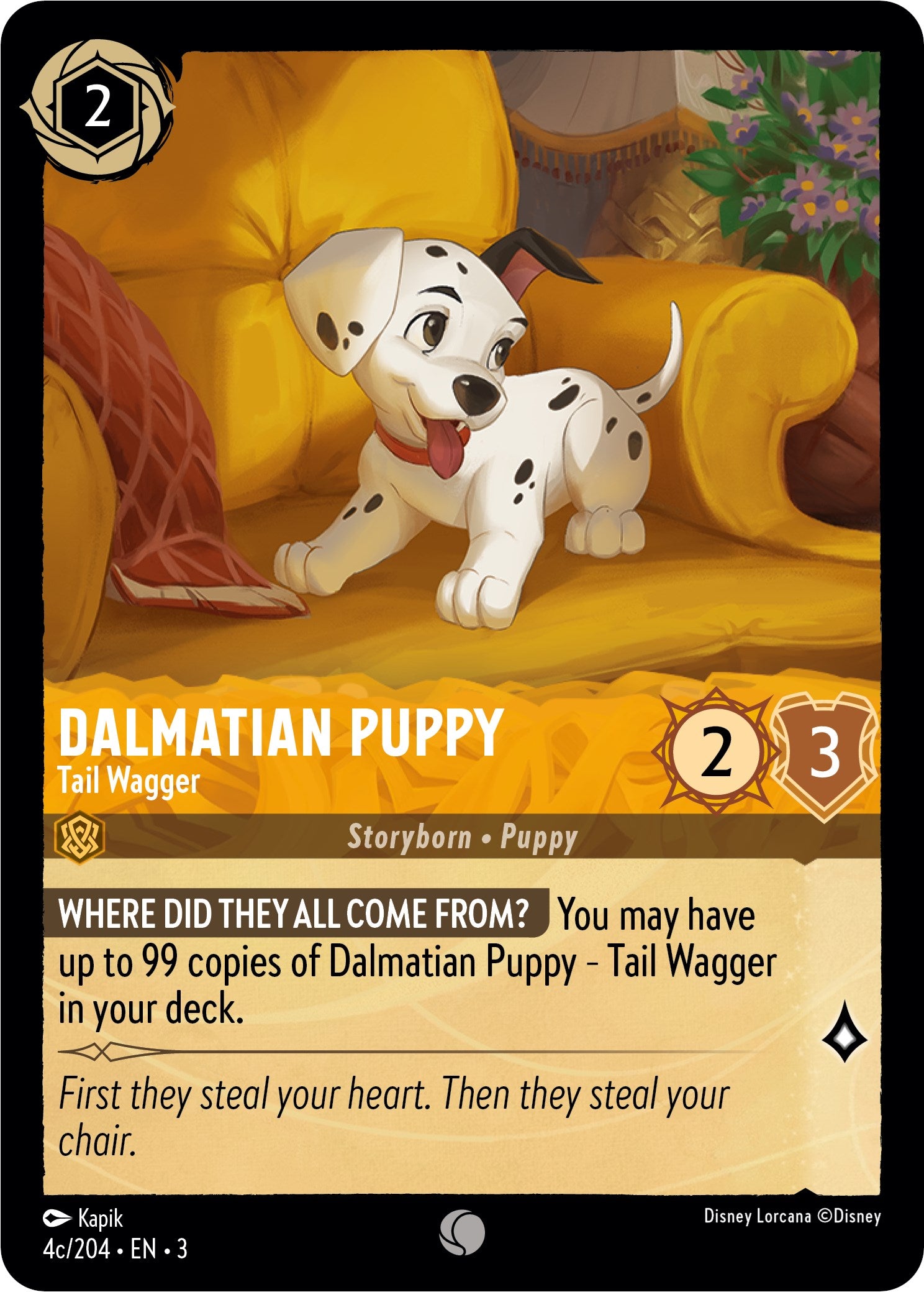 Dalmatian Puppy - Tail Wagger (4c) (4c/204) [Into the Inklands] | Empire Gaming NC