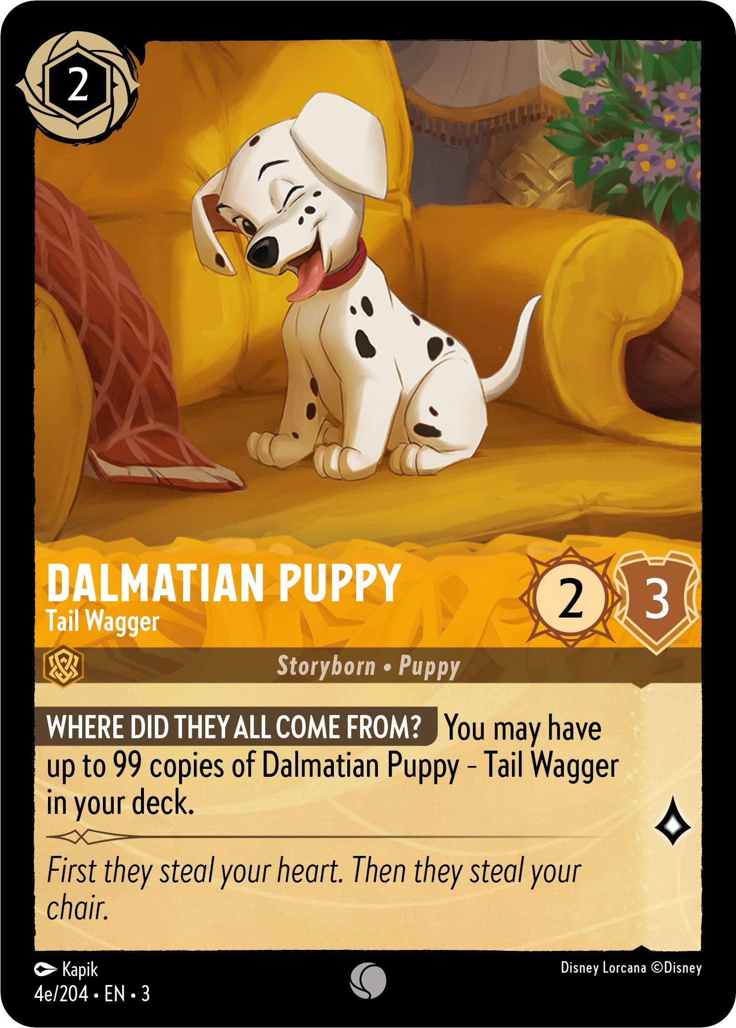 Dalmatian Puppy - Tail Wagger (4e) (4e/204) [Into the Inklands] | Empire Gaming NC