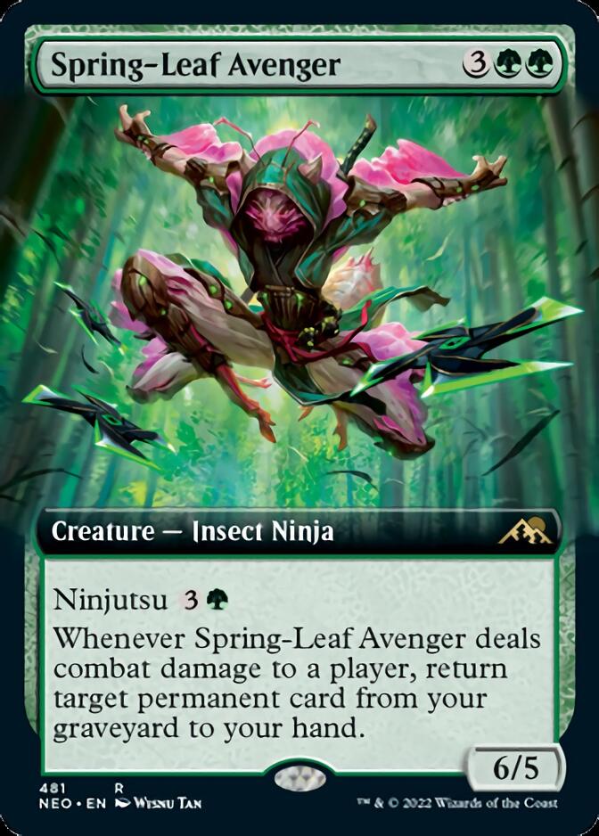 Spring-Leaf Avenger (Extended Art) [Kamigawa: Neon Dynasty] | Empire Gaming NC