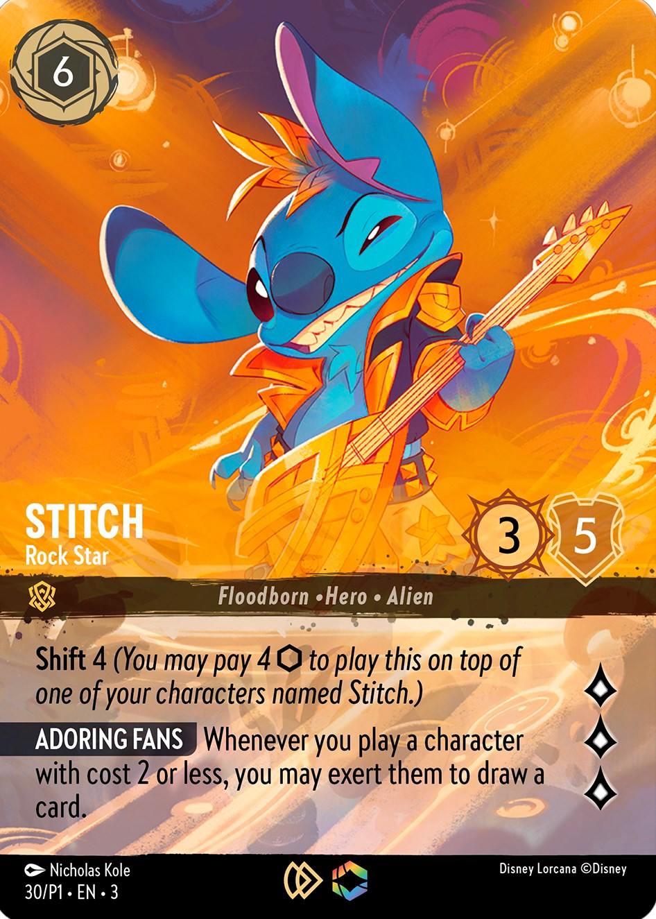 Stitch - Rock Star (Store Championship) (30) [Promo Cards] | Empire Gaming NC