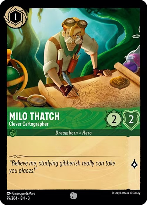 Milo Thatch - Clever Cartographer (79/204) [Into the Inklands] | Empire Gaming NC