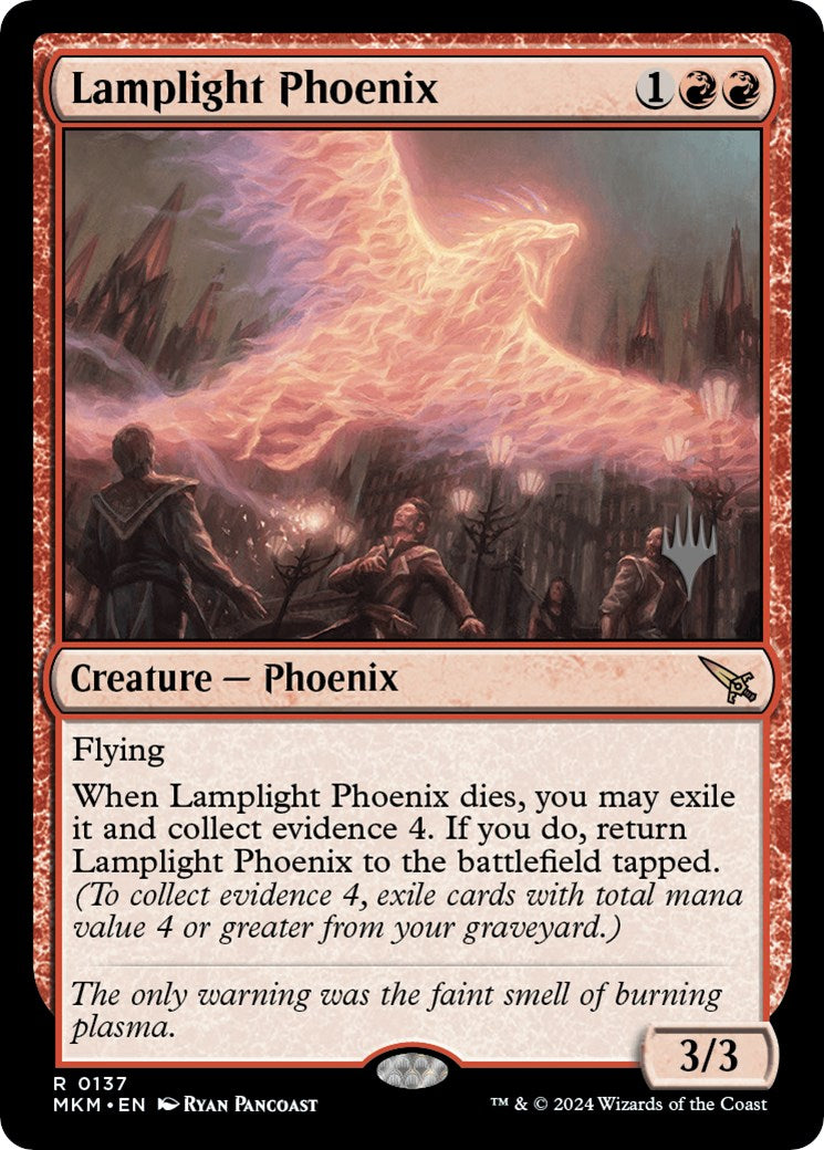 Lamplight Phoenix (Promo Pack) [Murders at Karlov Manor Promos] | Empire Gaming NC