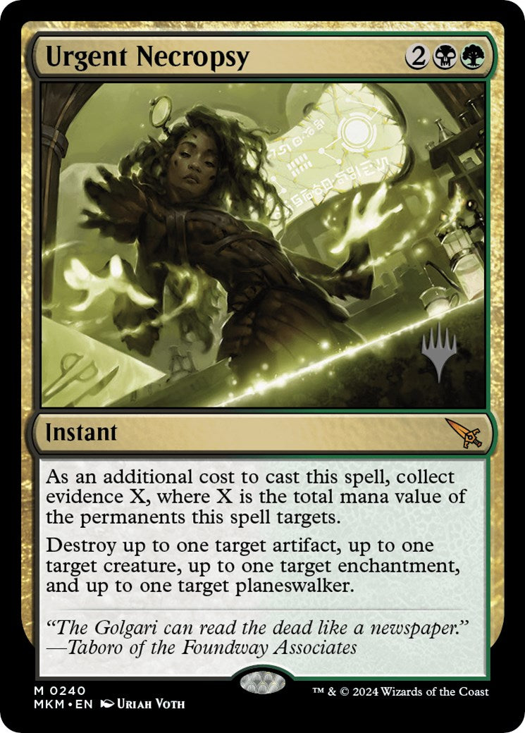 Urgent Necropsy (Promo Pack) [Murders at Karlov Manor Promos] | Empire Gaming NC