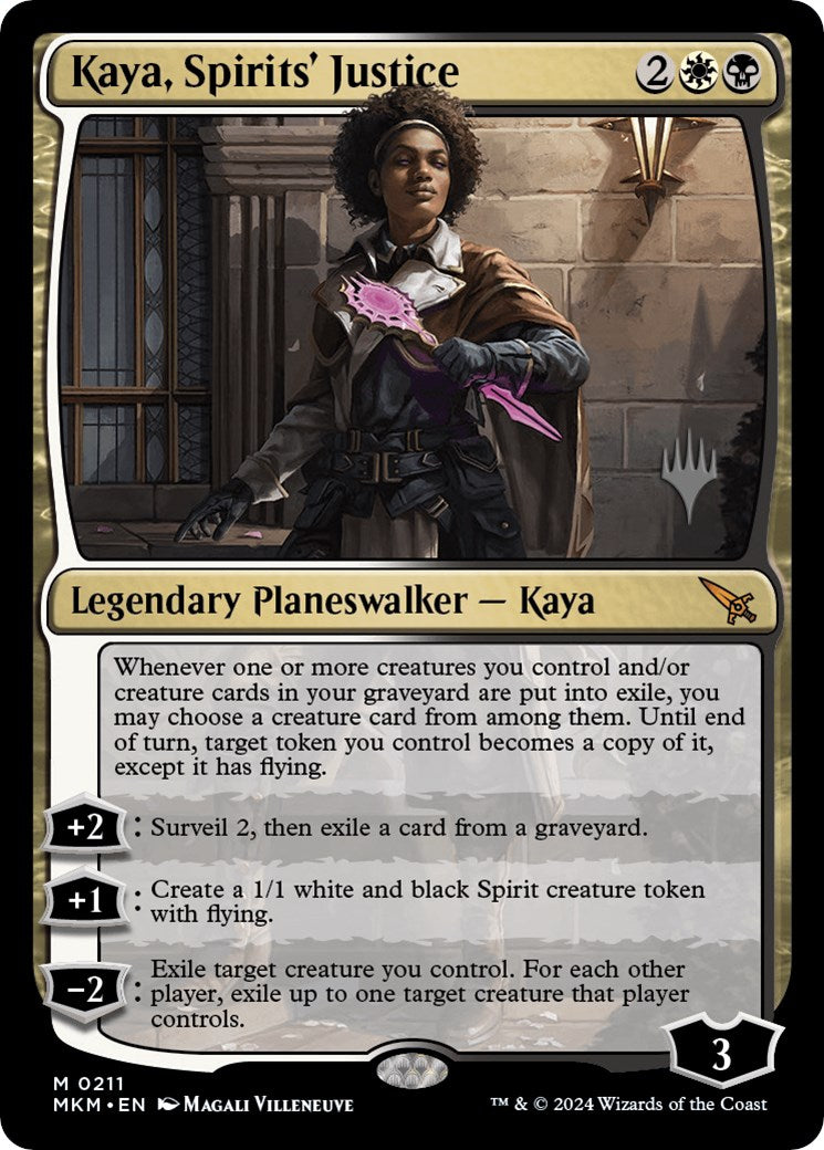 Kaya, Spirits' Justice (Promo Pack) [Murders at Karlov Manor Promos] | Empire Gaming NC