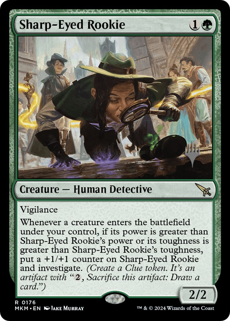 Sharp-Eyed Rookie (Promo Pack) [Murders at Karlov Manor Promos] | Empire Gaming NC