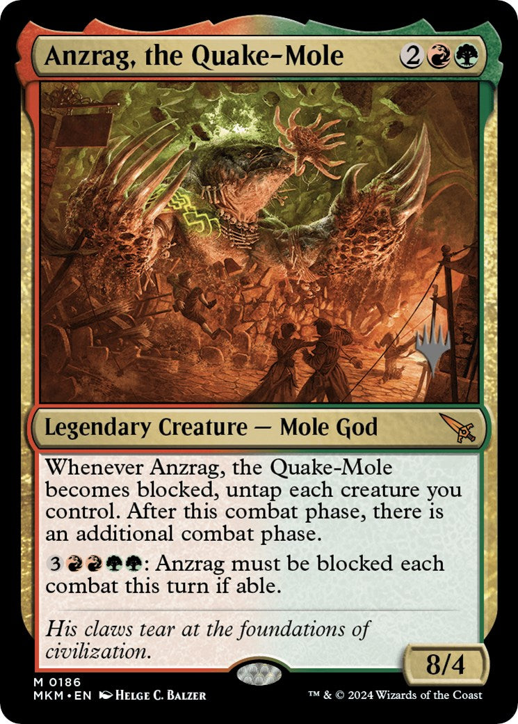 Anzrag, the Quake-Mole (Promo Pack) [Murders at Karlov Manor Promos] | Empire Gaming NC