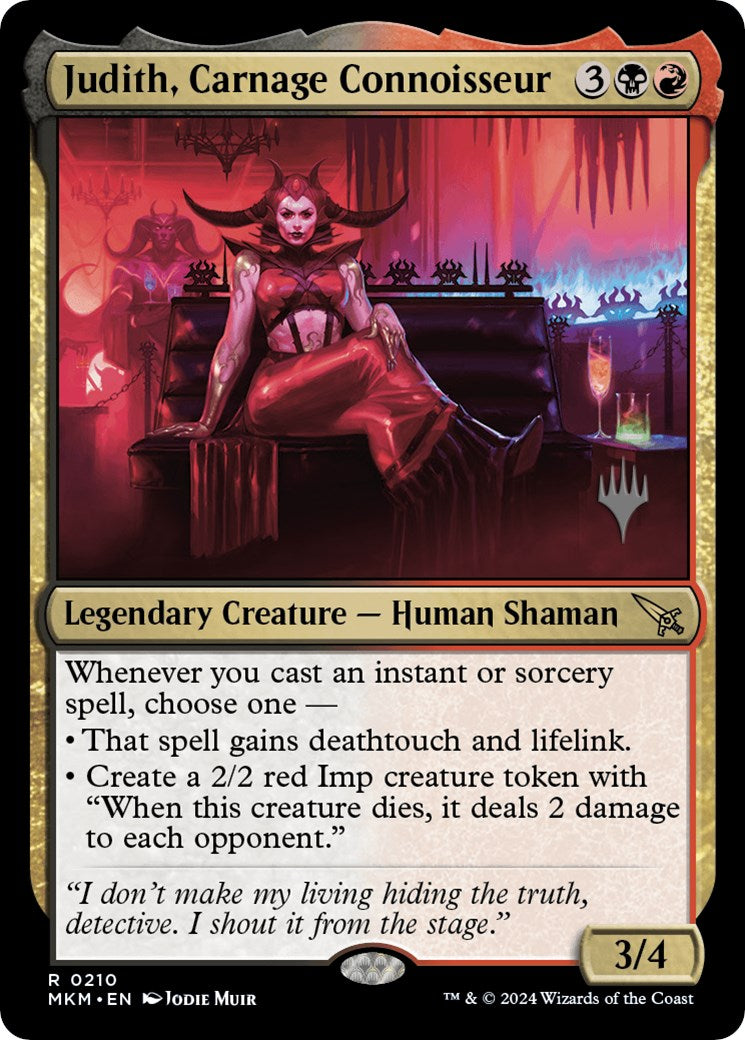 Judith, Carnage Connoisseur (Promo Pack) [Murders at Karlov Manor Promos] | Empire Gaming NC