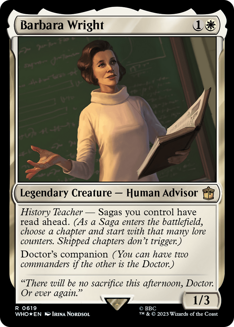 Barbara Wright (Surge Foil) [Doctor Who] | Empire Gaming NC