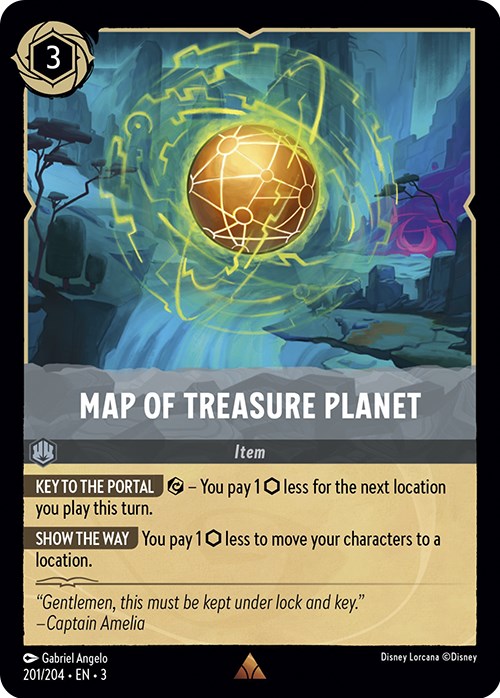 Map of Treasure Planet (201/204) [Into the Inklands] | Empire Gaming NC