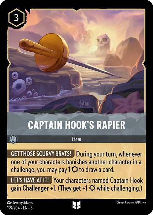 Captain Hook's Rapier (199/204) [Into the Inklands] | Empire Gaming NC