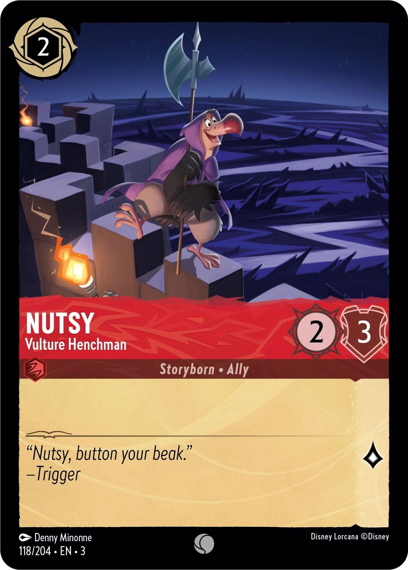Nutsy - Vulture Henchman (118/204) [Into the Inklands] | Empire Gaming NC