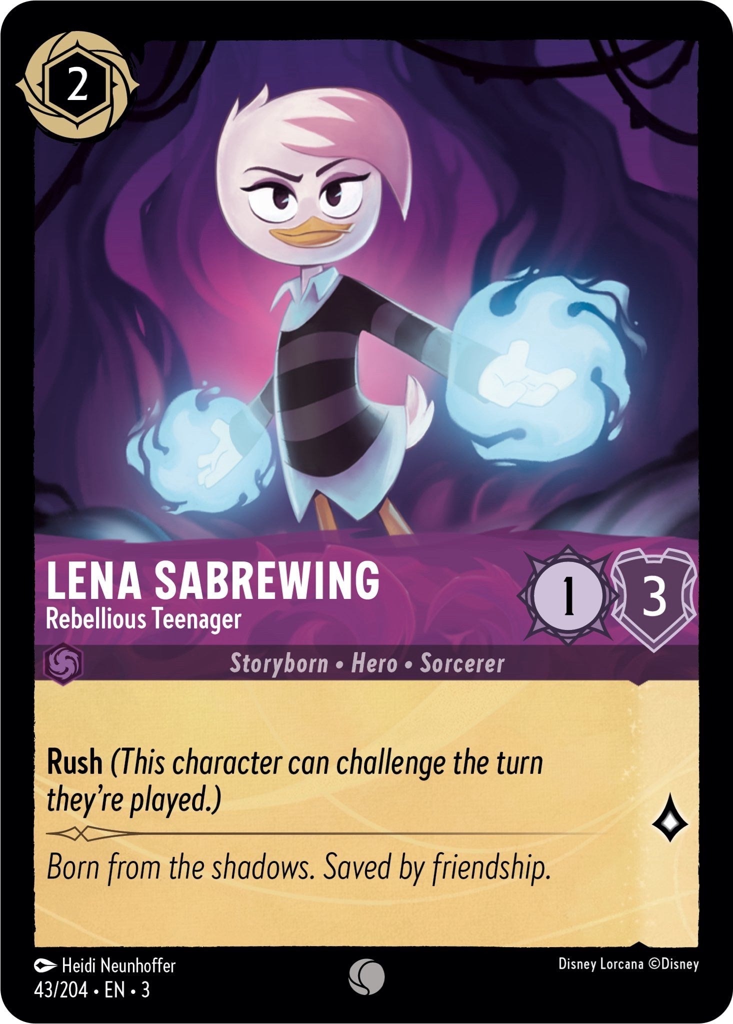 Lena Sabrewing - Rebellious Teenager (43/204) [Into the Inklands] | Empire Gaming NC