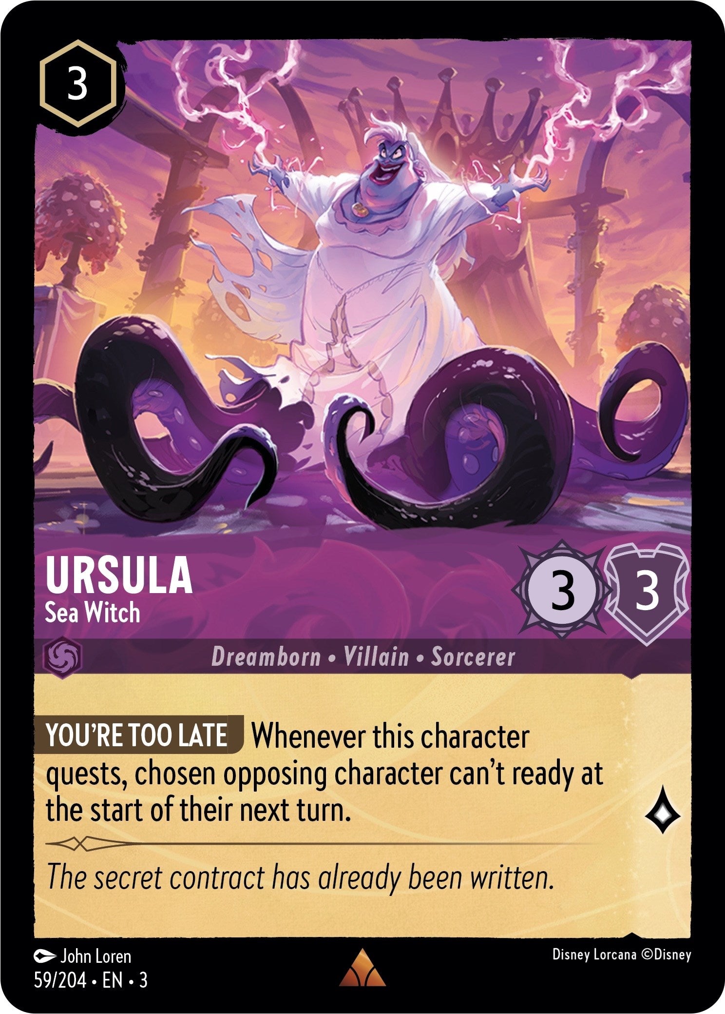 Ursula - Sea Witch (59/204) [Into the Inklands] | Empire Gaming NC