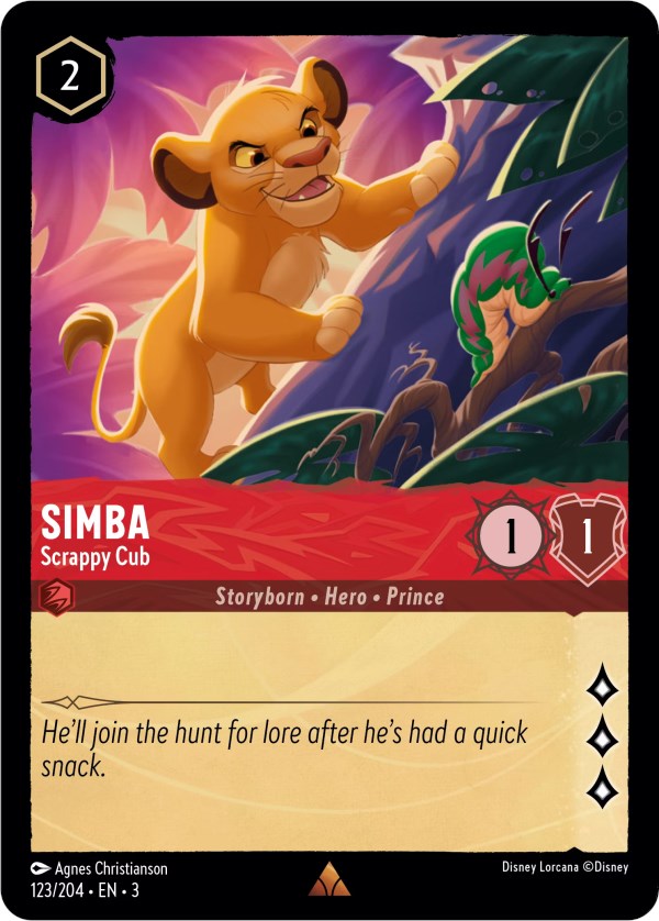 Simba - Scrappy Cub (123/204) [Into the Inklands] | Empire Gaming NC
