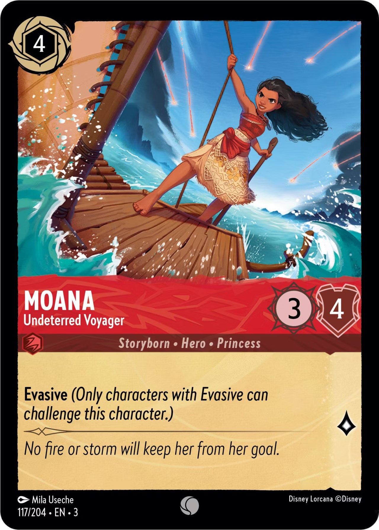 Moana - Undeterred Voyager (117/204) [Into the Inklands] | Empire Gaming NC