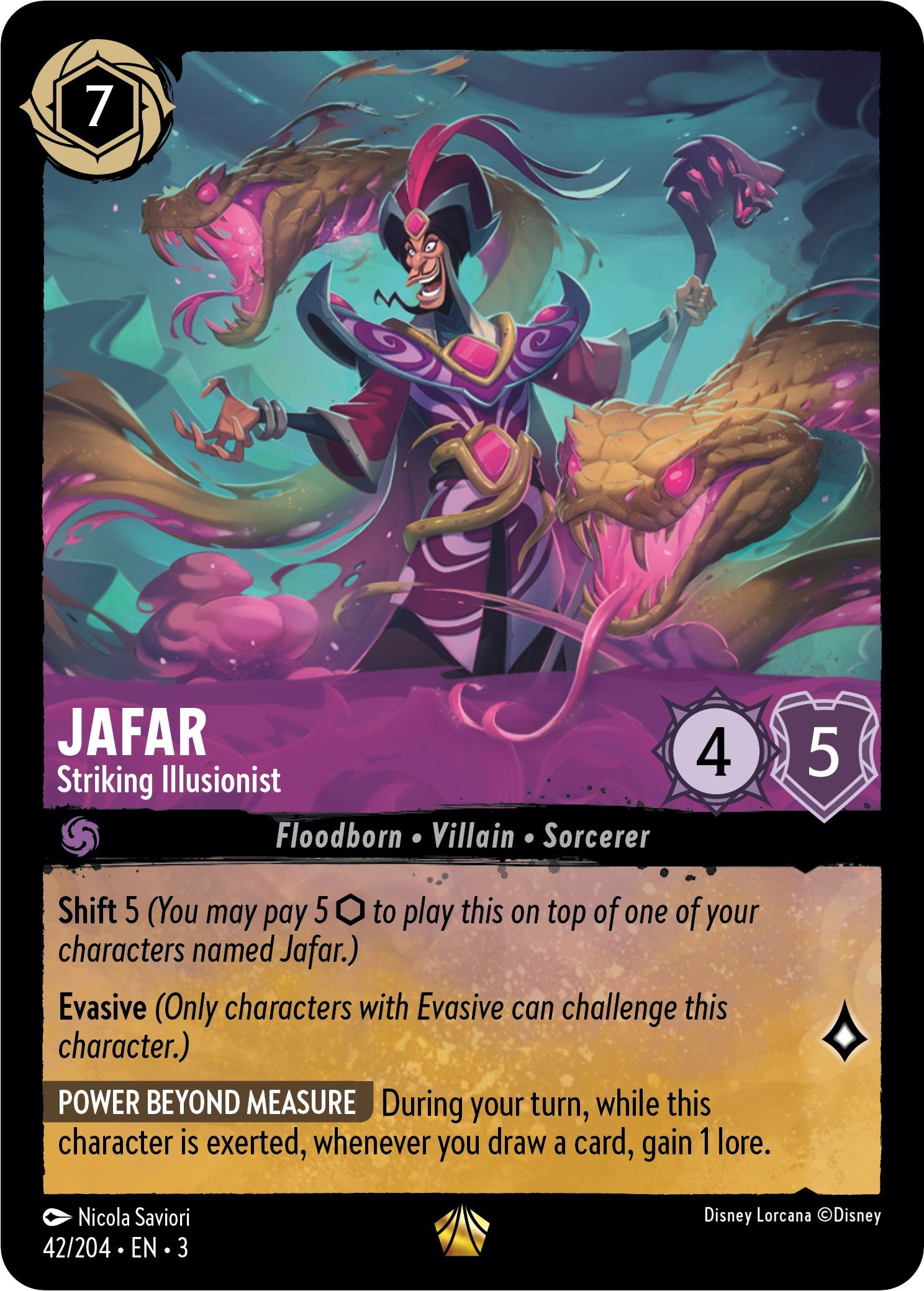 Jafar - Striking Illusionist (42/204) [Into the Inklands] | Empire Gaming NC