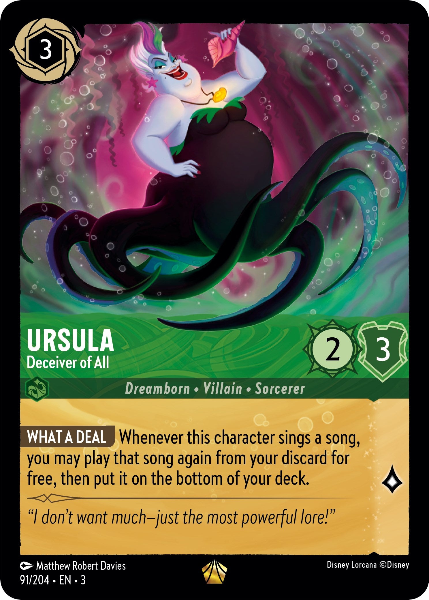 Ursula - Deceiver of All (91/204) [Into the Inklands] | Empire Gaming NC