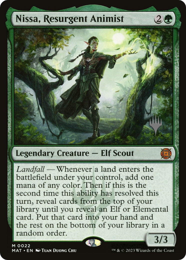 Nissa, Resurgent Animist (Promo Pack) [Murders at Karlov Manor Promos] | Empire Gaming NC