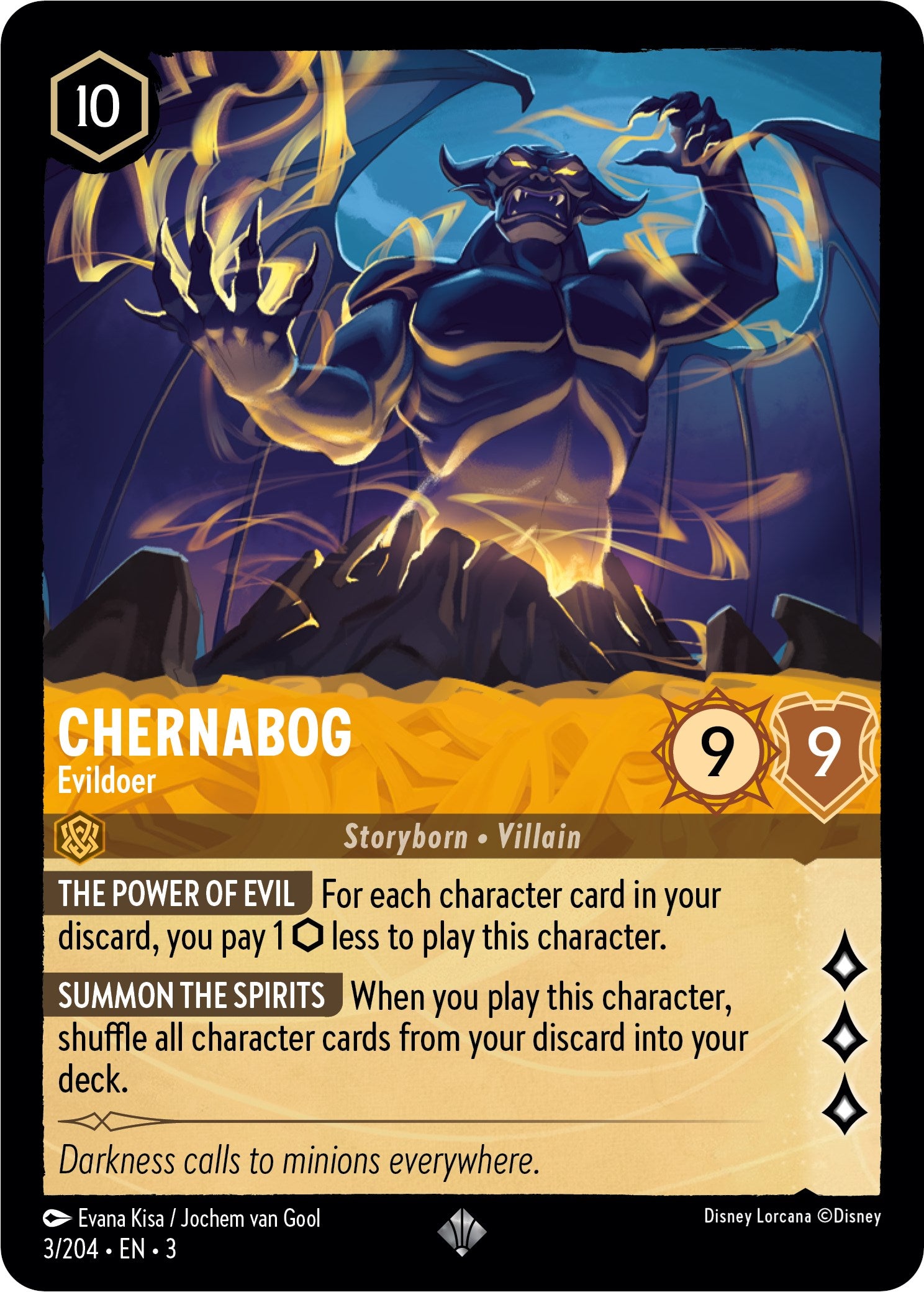Chernabog - Evildoer (3/204) [Into the Inklands] | Empire Gaming NC