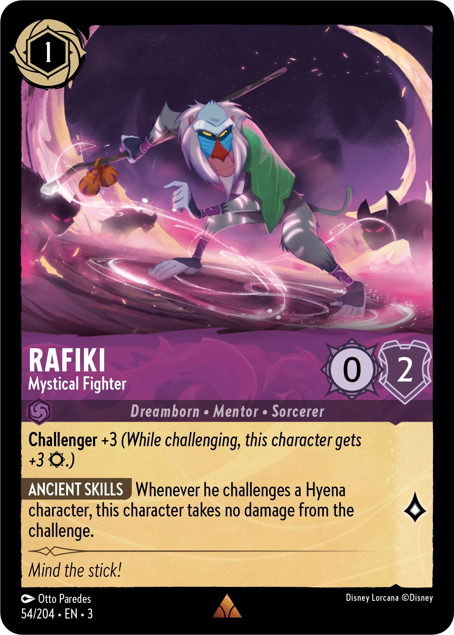 Rafiki - Mystical Fighter (54//204) [Into the Inklands] | Empire Gaming NC