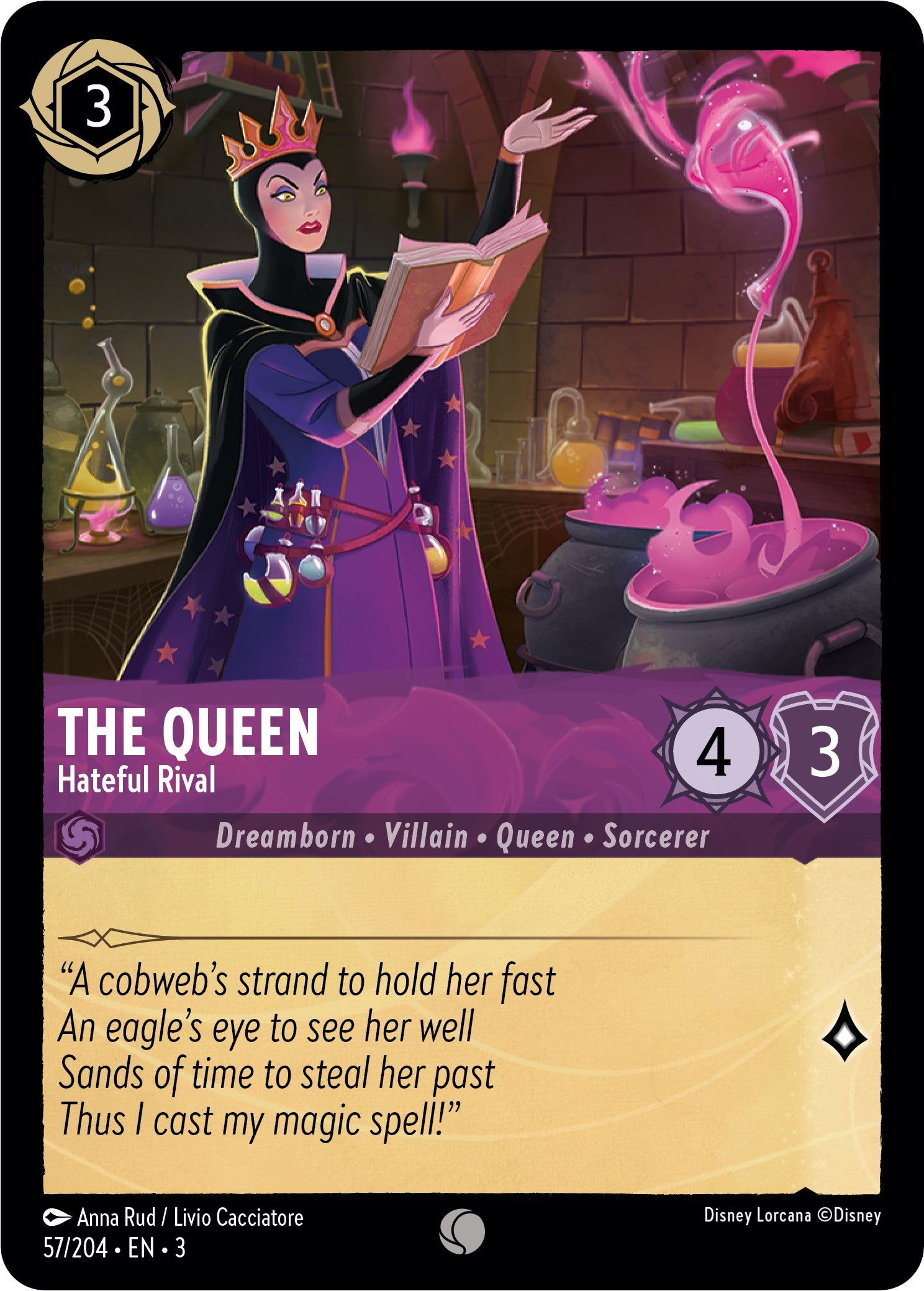 The Queen - Hateful Rival (57/204) [Into the Inklands] | Empire Gaming NC