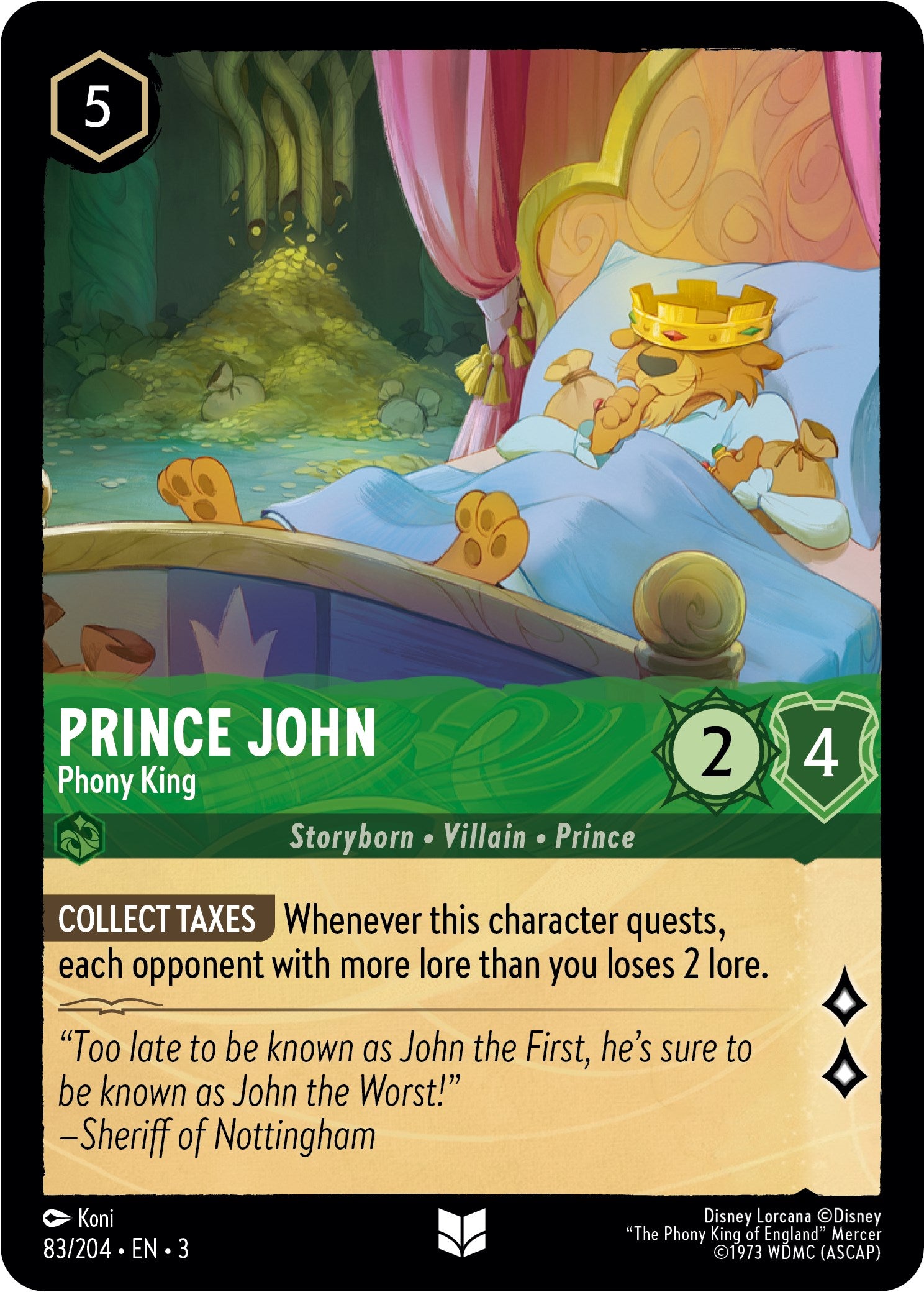 Prince John - Phony King (83//204) [Into the Inklands] | Empire Gaming NC