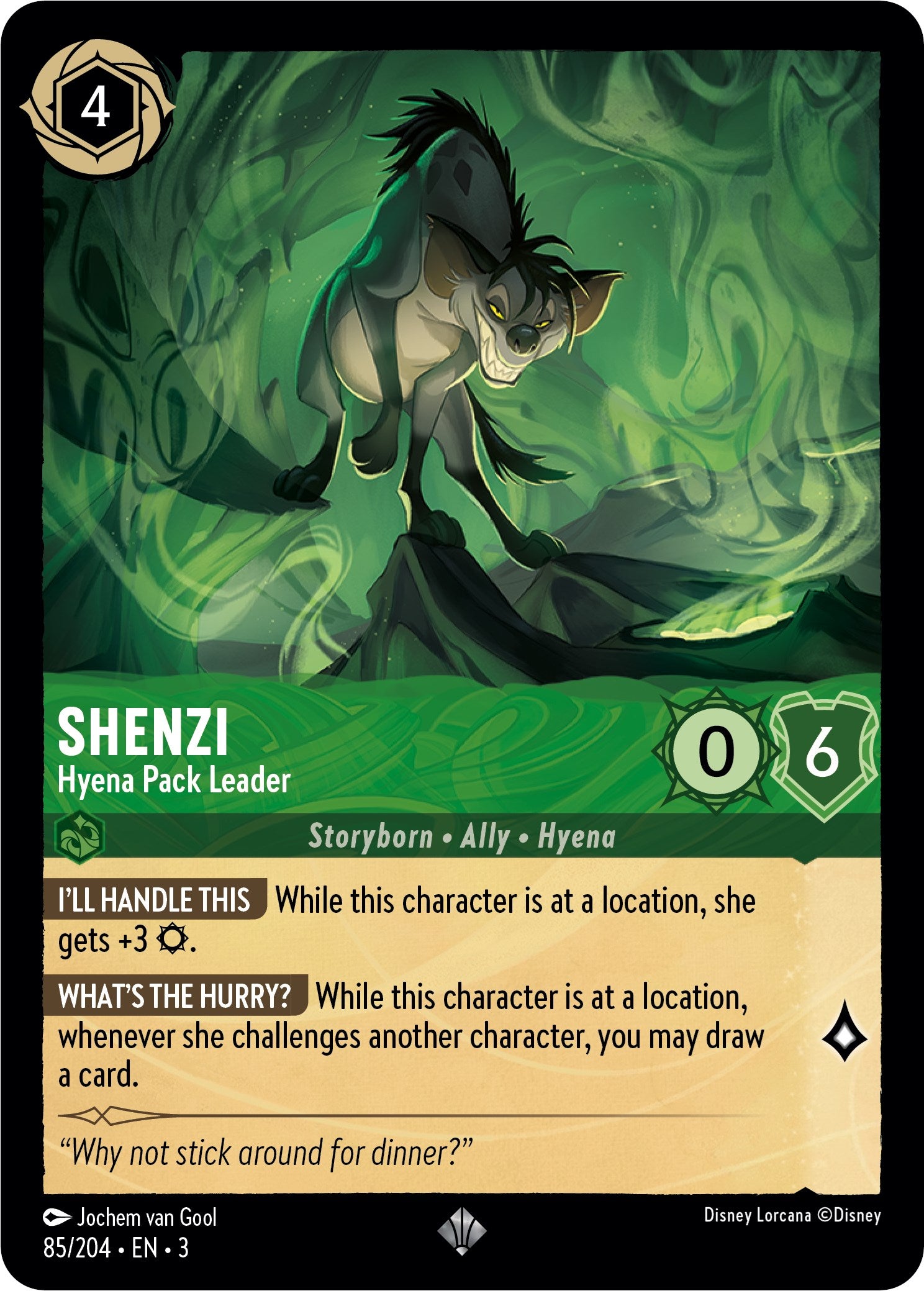 Shenzi - Hyena Pack Leader (85//204) [Into the Inklands] | Empire Gaming NC