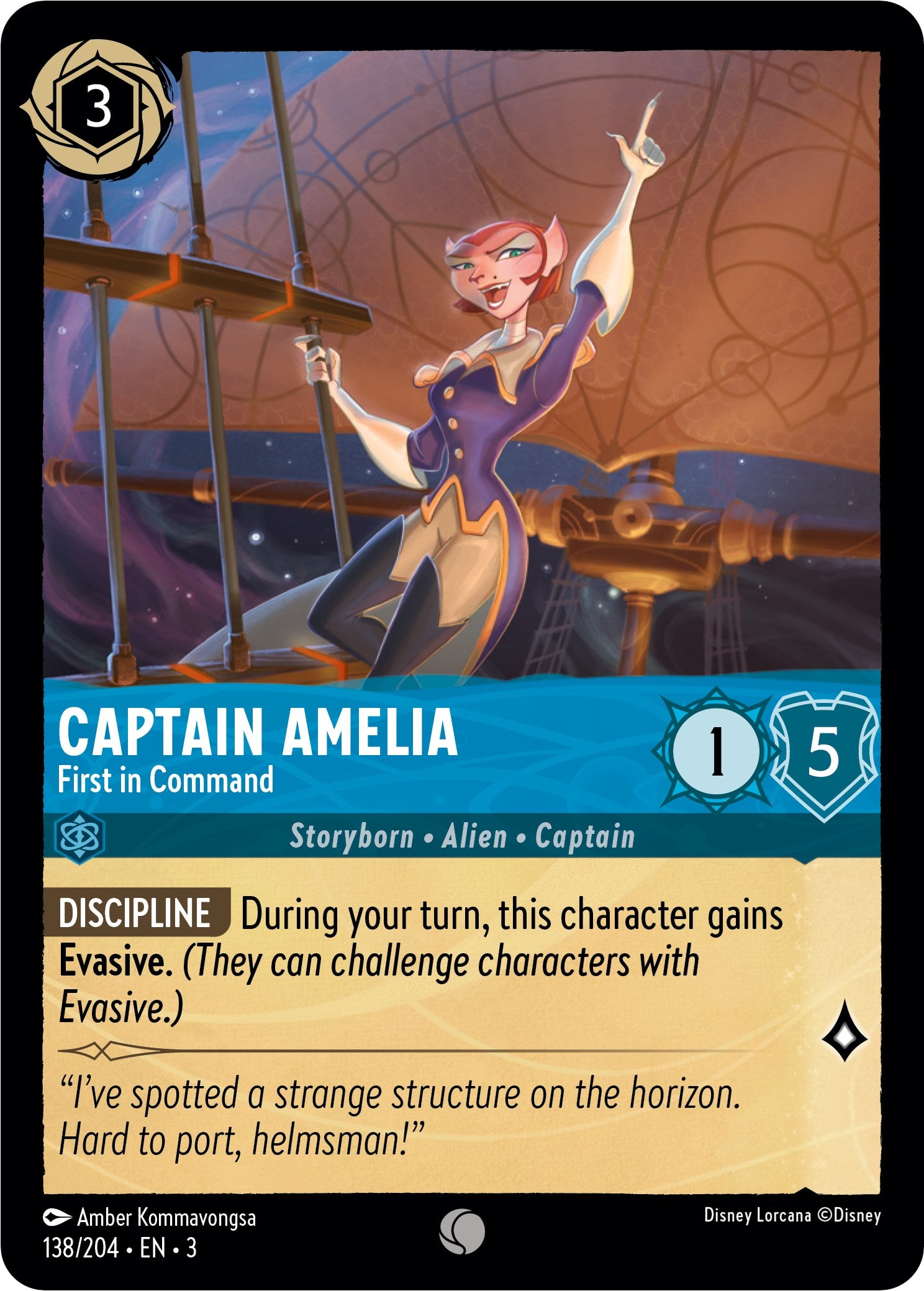 Captain Amelia - First in Command (138//204) [Into the Inklands] | Empire Gaming NC