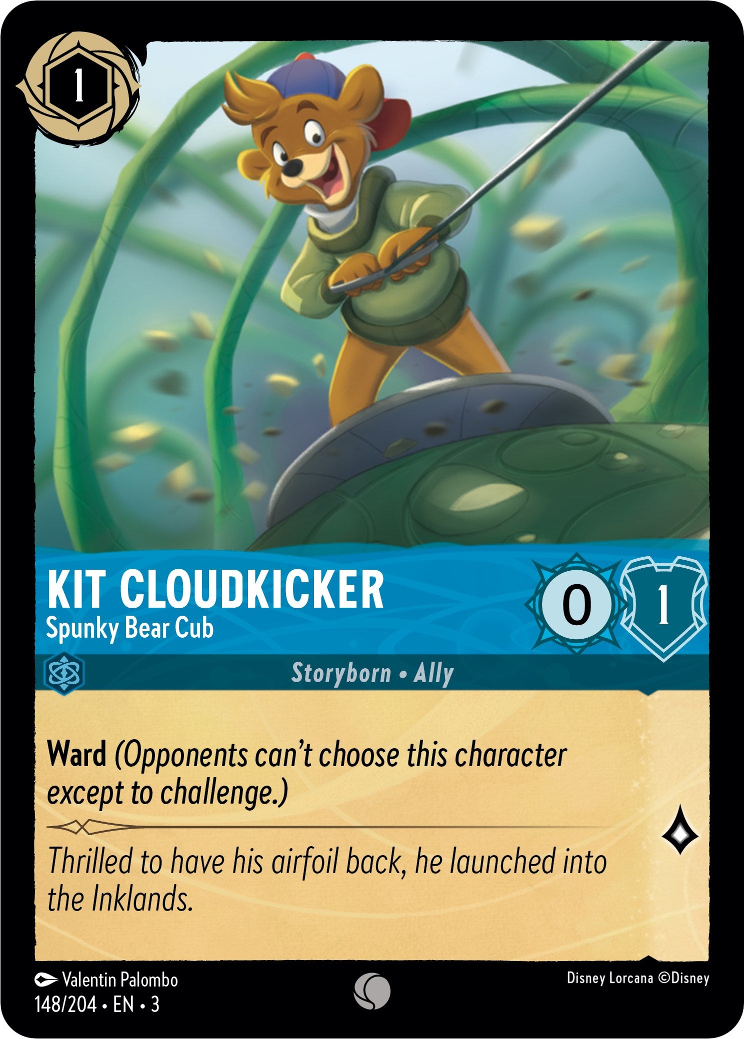 Kit Cloudkicker - Spunky Bear Cub (148/204) [Into the Inklands] | Empire Gaming NC